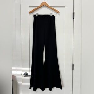 Zara Stretchy Black Bell-Bottoms Size Medium